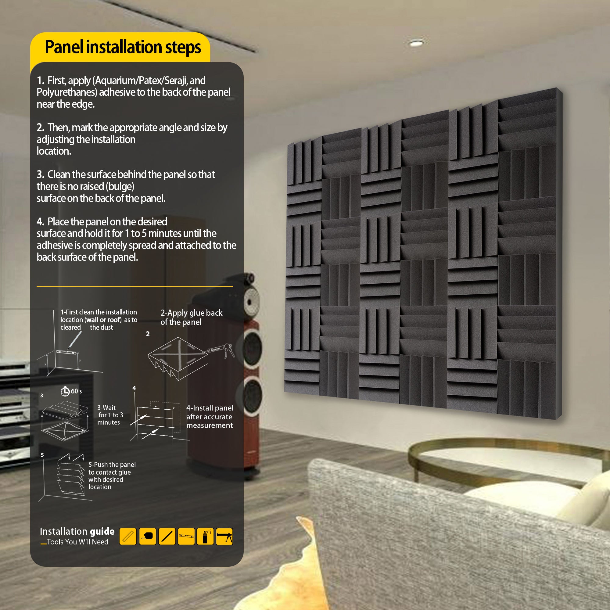 ECHONIK DST Light Sound Absorption Panels