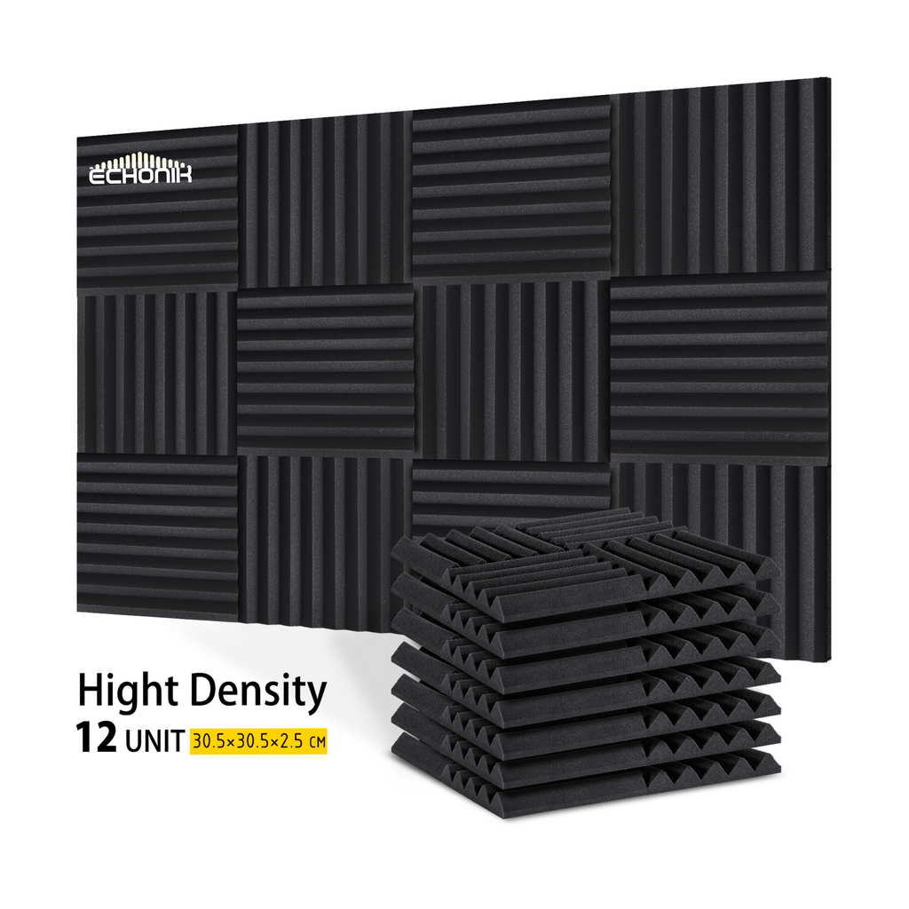ECHONIK 2.5CM Light Alpha Absoption Acoustic Panels 12 Units